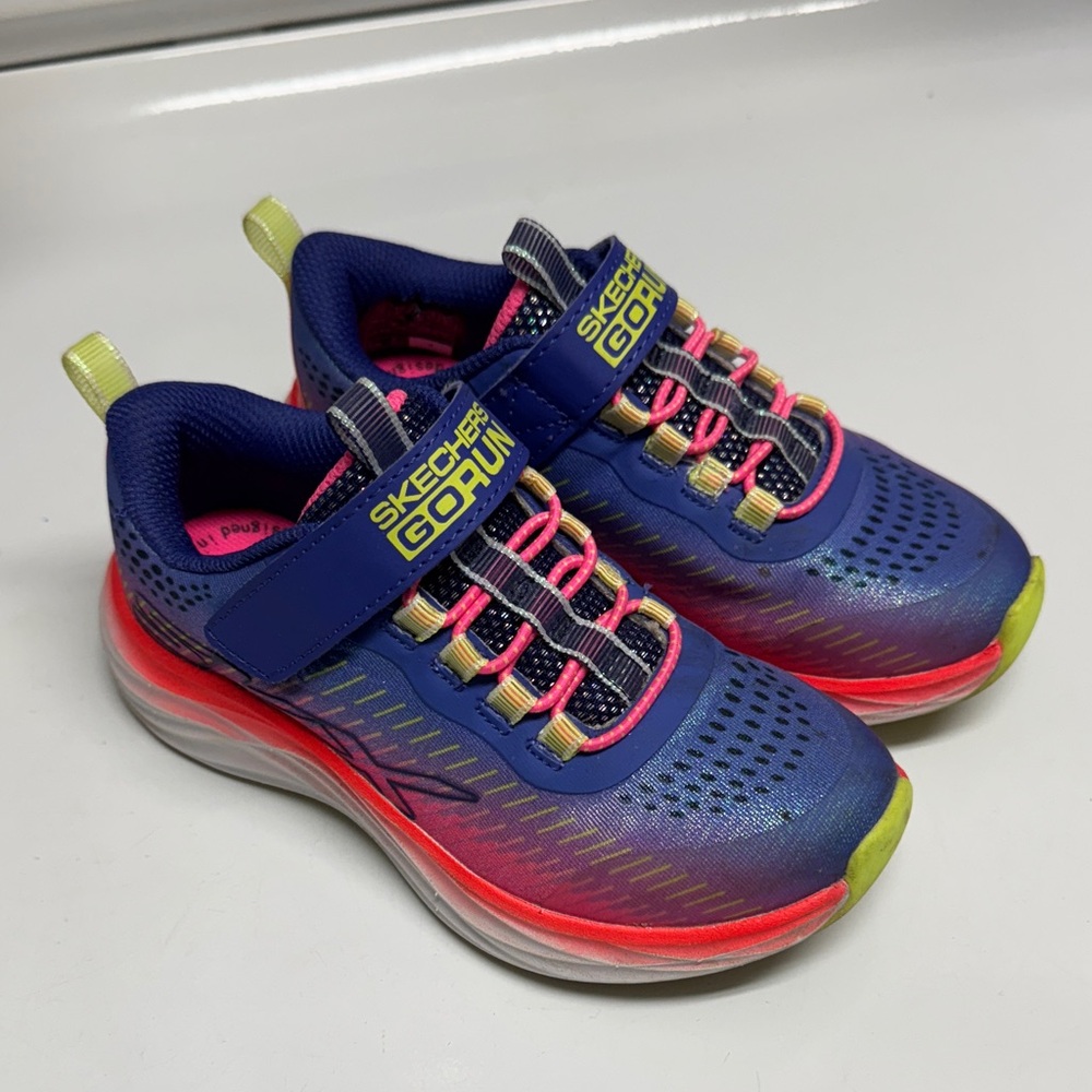 Skechers Kids' Vibrant Blue and Pink Sneakers